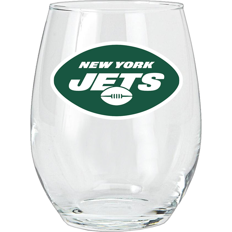 15oz Stemless Glass Tumbler | New York Jets