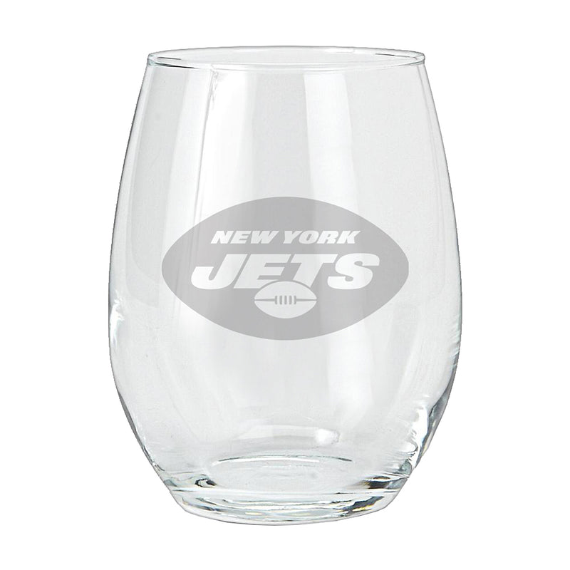 15oz Etched Stemless Tumbler | New York Jets CurrentProduct, Drinkware_category_All, New York Jets, NFL, NYJ 194207266021 $12.49