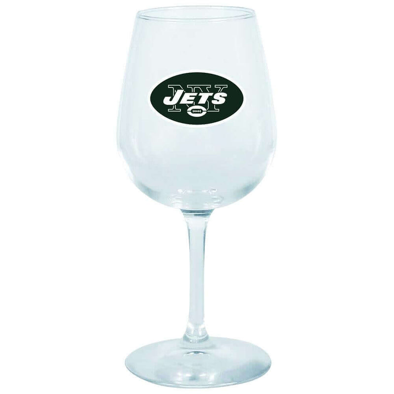 12.75oz Logo Girl Wine Glass | New York Jets Holiday_category_All, New York Jets, NFL, NYJ, OldProduct 888966057432 $12.5