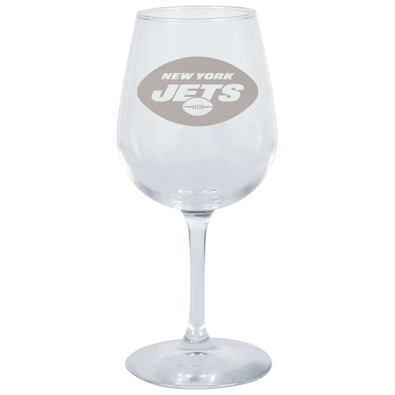 12.75oz Stemmed Wine Glass | New York Jets CurrentProduct, Drinkware_category_All, New York Jets, NFL, NYJ 194207629895 $13.99
