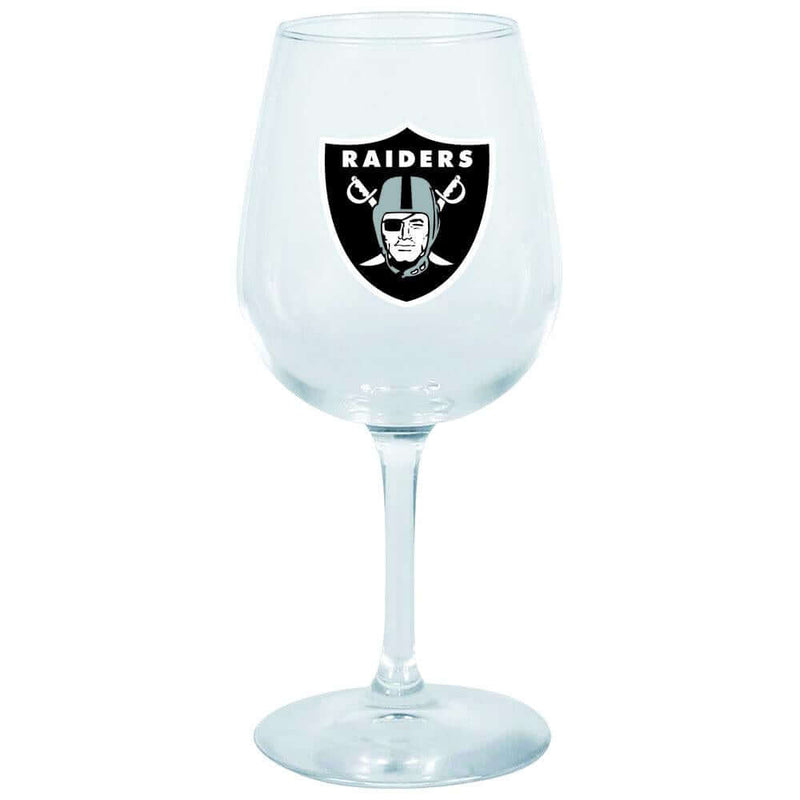 12.75oz Stem Dec Wine Glass | Raiders Holiday_category_All, LVR, NFL, OldProduct 888966057449 $12