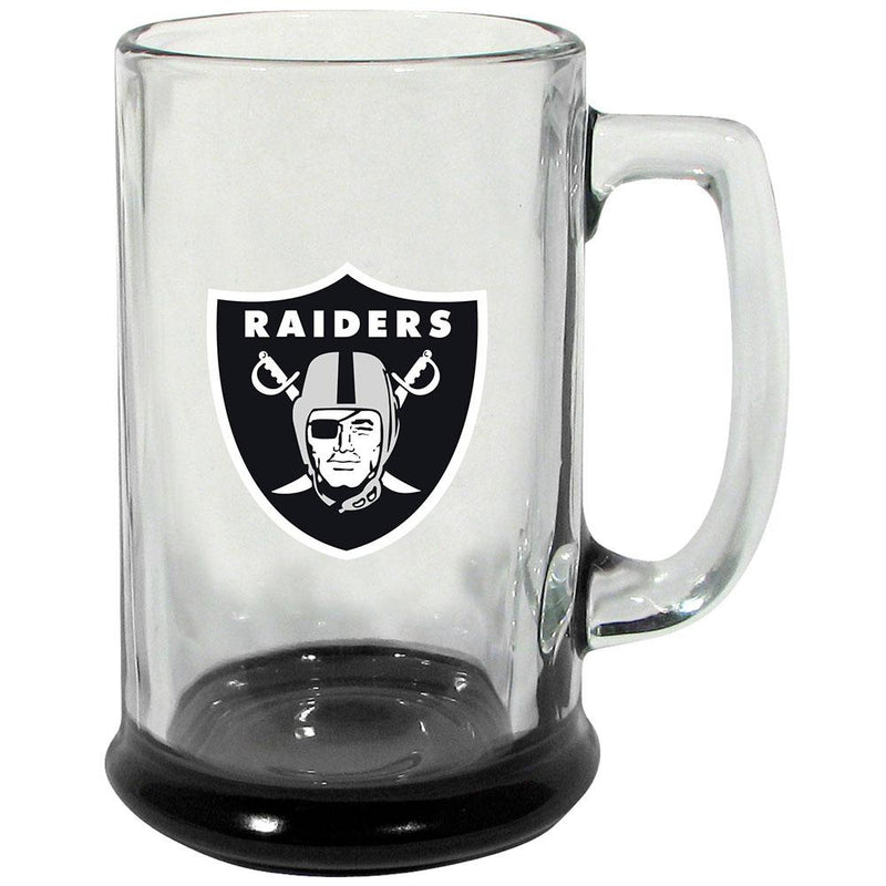 15oz Highlight Decal Glass Stein | Raiders LVR, NFL, OldProduct 888966796638 $14
