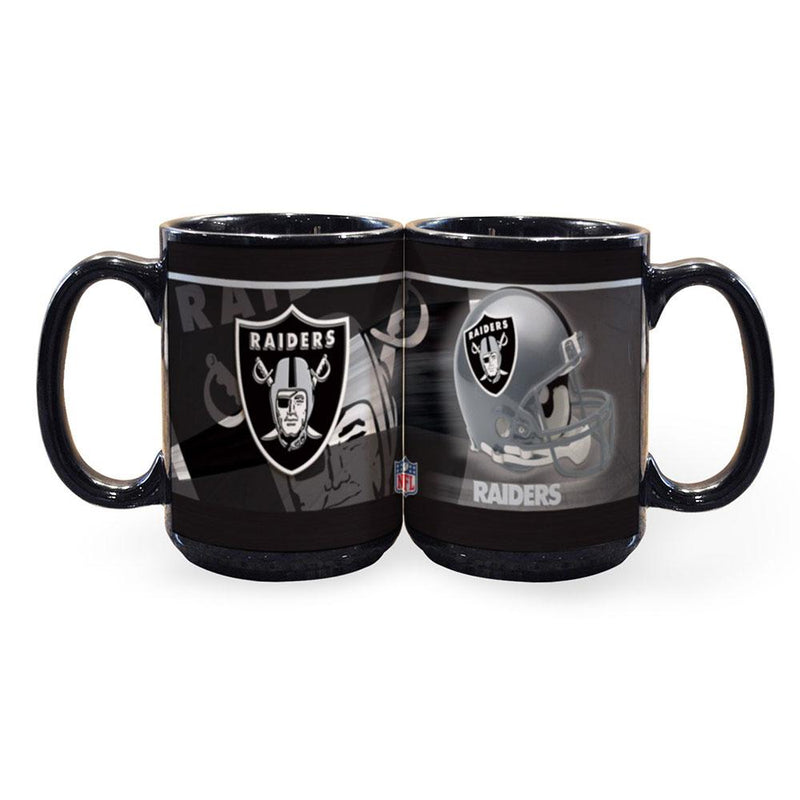 15oz Black Helmet Mug | Raiders LVR, NFL, OldProduct 687746754048 $13