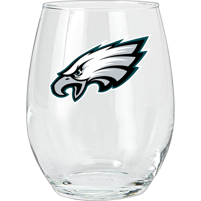 15oz Stemless Glass Tumbler | Philadelphia Eagles