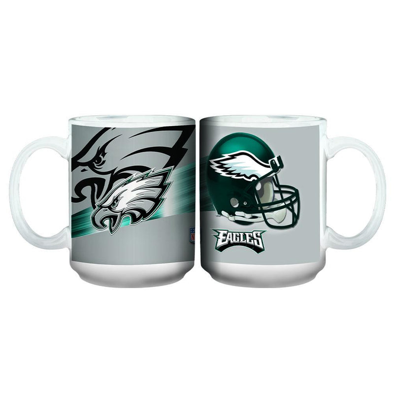 15oz 3D White Mug | Philadelphia Eagles CurrentProduct, Drinkware_category_All, NFL, PEG, Philadelphia Eagles 888966110793 $14.49