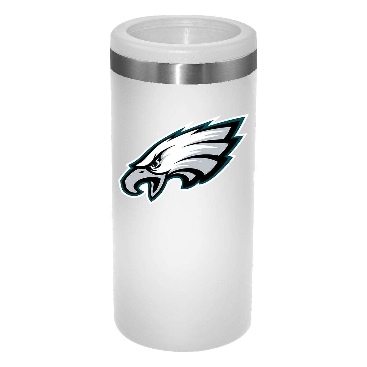 12oz White Slim Can Holder | Philadelphia Eagles