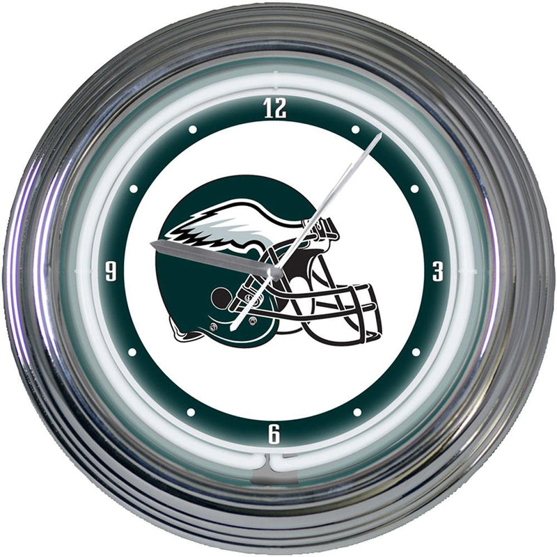 15 Inch Neon Clock | Philadelphia Eagles CurrentProduct, Home & Office_category_All, NFL, PEG, Philadelphia Eagles 687746459981 $87.99