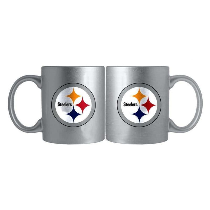 11oz. Silver Mug | Pittsburgh Steelers NFL, OldProduct, Pittsburgh Steelers, PST 687746196404 $11.5
