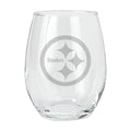15oz Etched Stemless Tumbler | Pittsburgh Steelers CurrentProduct, Drinkware_category_All, NFL, Pittsburgh Steelers, PST 194207266052 $12.49