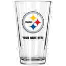 17oz Personalized Pint Glass | Pittsburgh Steelers