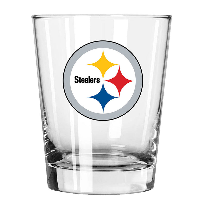 15oz Glass Tumbler | Pittsburgh Steelers CurrentProduct, Drinkware_category_All, NFL, Pittsburgh Steelers, PST 888966937550 $11