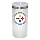 12oz White Slim Can Holder | Pittsburgh Steelers