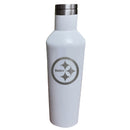 17oz White Etched Infinity Bottle | Pittsburgh Steelers