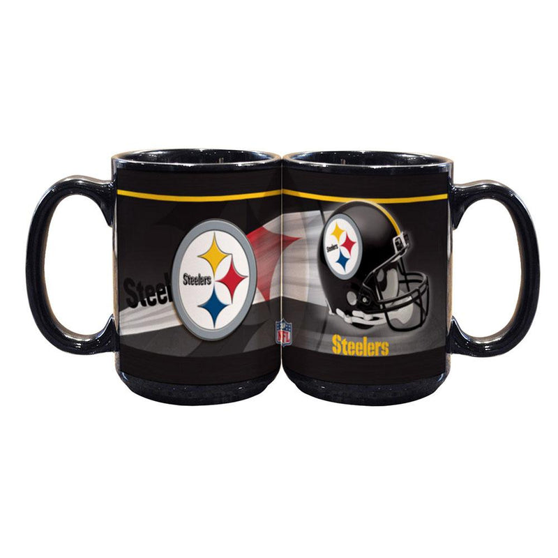 15oz Black Helmet Mug | Pittsburgh Steelers NFL, OldProduct, Pittsburgh Steelers, PST 687746754062 $13