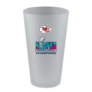 17oz White Frosted Pint Direct Print | Superbowl Champions Kansas City Chiefs