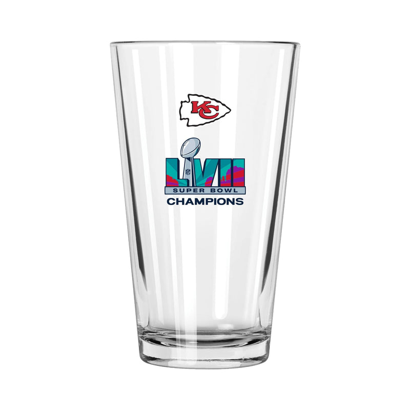 16oz Direct Print Pint Glass | Superbowl Champions Kansas City Chiefs