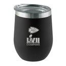 12oz Black Etched Stainless Steel Tumbler | Superbowl Champions Kansas City Chiefs