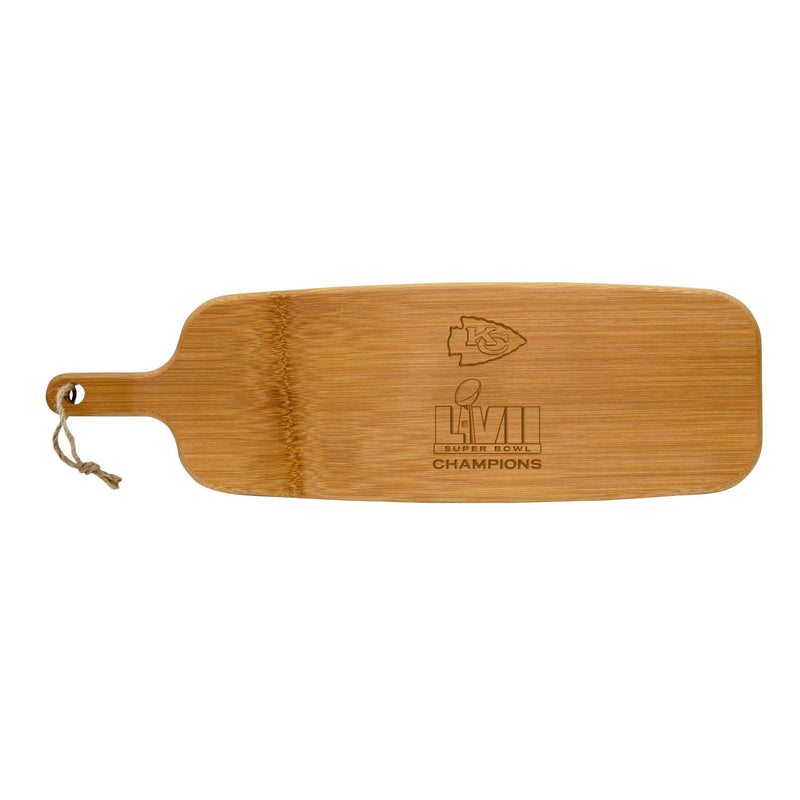Bamboo Paddle Cutting & Serving Board | Superbowl Champions Kansas City Chiefs