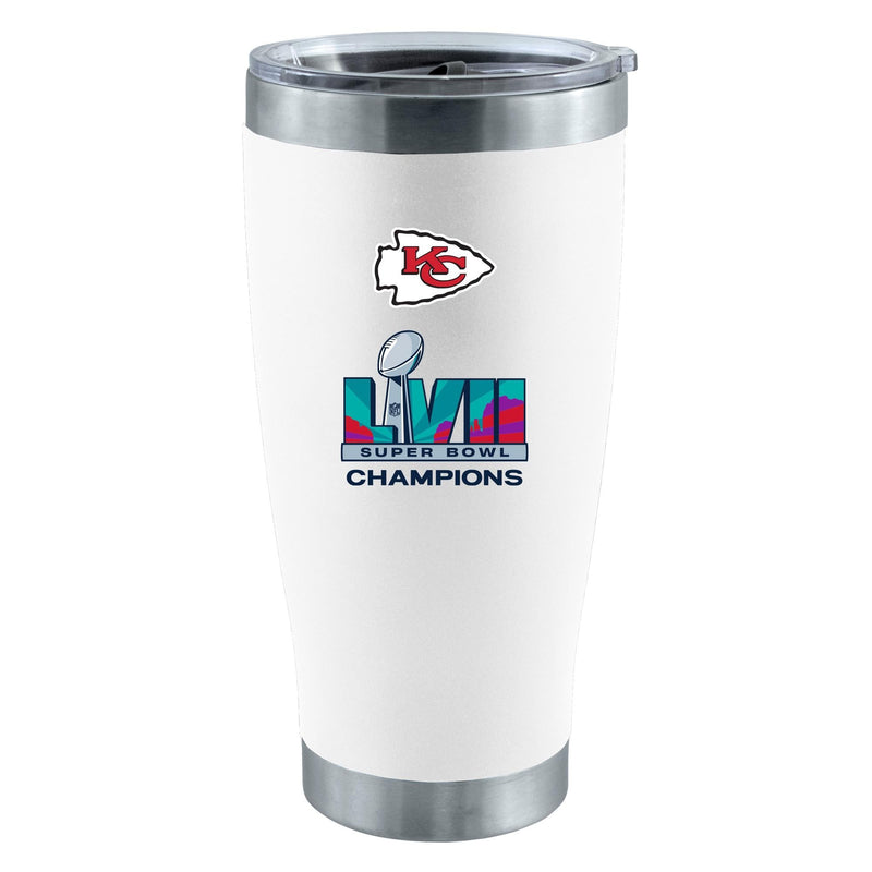 20oz White Direct Print Stainless Steel Tumbler | Superbowl Champions Kansas City Chiefs