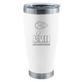 20oz White Etched Stainless Steel Tumbler | Superbowl Champions Kansas City Chiefs