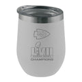 16oz White Stainless Steel Etched Stemless | Superbowl Champions Kansas City Chiefs