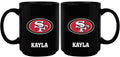 15oz Black Personalized Ceramic Mug | San Francisco 49ers CurrentProduct, Drinkware_category_All, Engraved, NFL, Personalized_Personalized, San Francisco 49ers, SFF 194207504543 $21.86