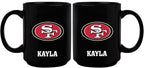 15oz Black Mug Basic | San Francisco 49ers CurrentProduct, Drinkware_category_All, NFL, San Francisco 49ers, SFF 687746962214 $15.49