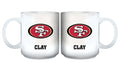 11oz White Personalized Ceramic Mug | San Francisco 49ers CurrentProduct, Custom Drinkware, Drinkware_category_All, Gift Ideas, NFL, Personalization, Personalized_Personalized, San Francisco 49ers, SFF 194207442494 $20.11