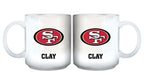 11oz White Personalized Ceramic Mug | San Francisco 49ers CurrentProduct, Custom Drinkware, Drinkware_category_All, Gift Ideas, NFL, Personalization, Personalized_Personalized, San Francisco 49ers, SFF 194207442494 $20.11