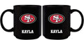 11oz Black Personalized Ceramic Mug | San Francisco 49ers CurrentProduct, Custom Drinkware, Drinkware_category_All, Gift Ideas, NFL, Personalization, Personalized_Personalized, San Francisco 49ers, SFF 194207372623 $20.11