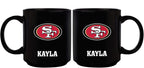 11oz Black Personalized Ceramic Mug | San Francisco 49ers CurrentProduct, Custom Drinkware, Drinkware_category_All, Gift Ideas, NFL, Personalization, Personalized_Personalized, San Francisco 49ers, SFF 194207372623 $20.11