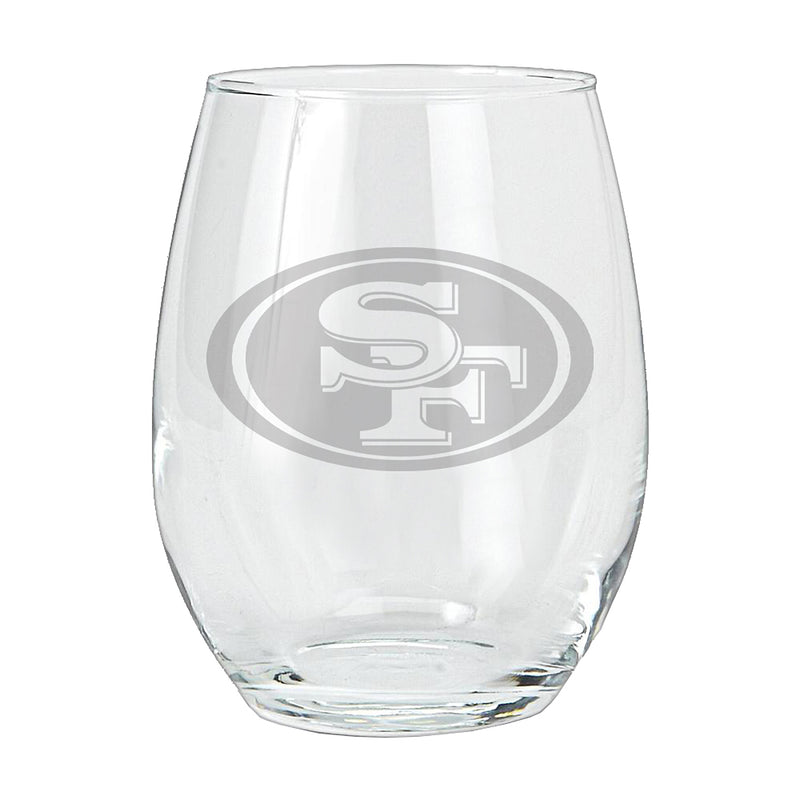 15oz Etched Stemless Tumbler | San Francisco 49ers CurrentProduct, Drinkware_category_All, NFL, San Francisco 49ers, SFF 194207266069 $12.49