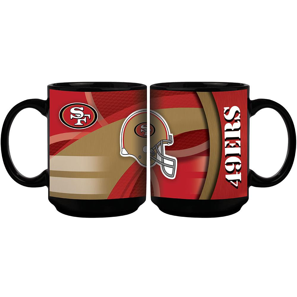15oz Black Carbon Fiber Mug | San Francisco 49ers NFL, OldProduct, San Francisco 49ers, SFF 687746366722 $13