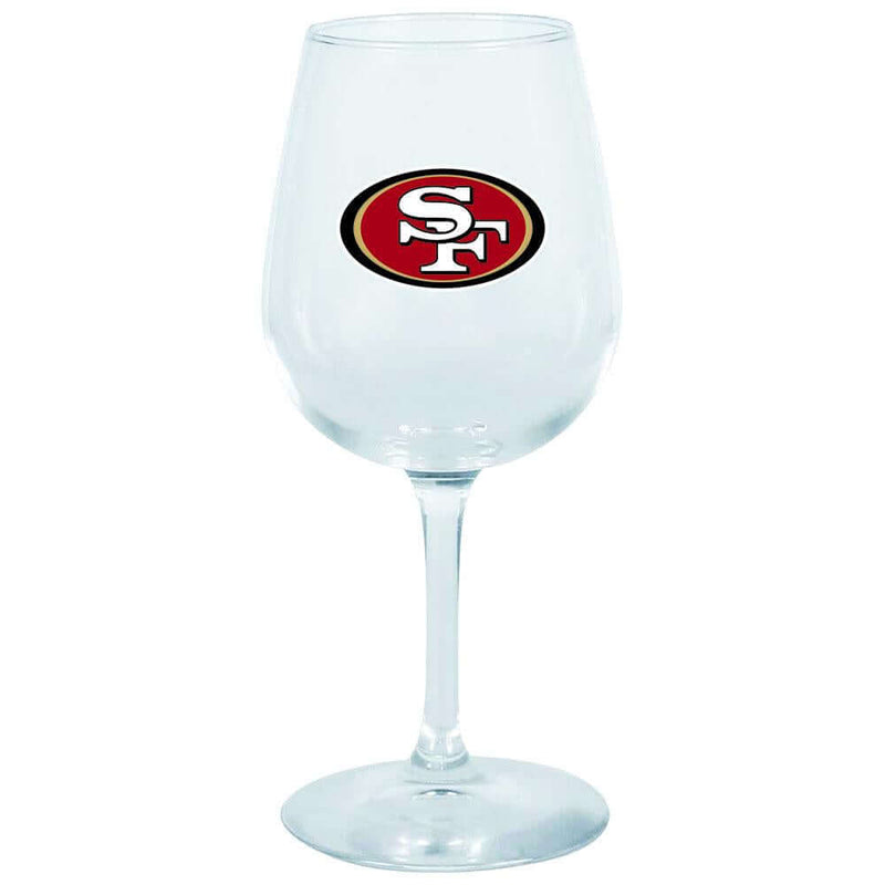 12.75oz Stem Dec Wine Glass | San Francisco 49ers Holiday_category_All, NFL, OldProduct, San Francisco 49ers, SFF 888966057487 $12