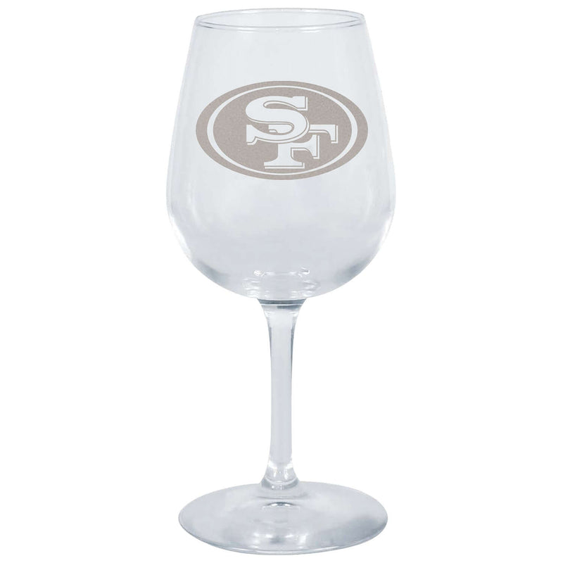 12.75oz Stemmed Wine Glass | San Francisco 49ers CurrentProduct, Drinkware_category_All, NFL, San Francisco 49ers, SFF 194207629925 $13.99