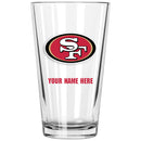 17oz Personalized Pint Glass | San Francisco 49ers