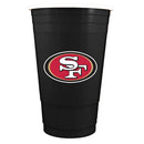 11oz Black Plastic Cup | San Francisco 49ers NFL, OldProduct, San Francisco 49ers, SFF 687746078663 $10