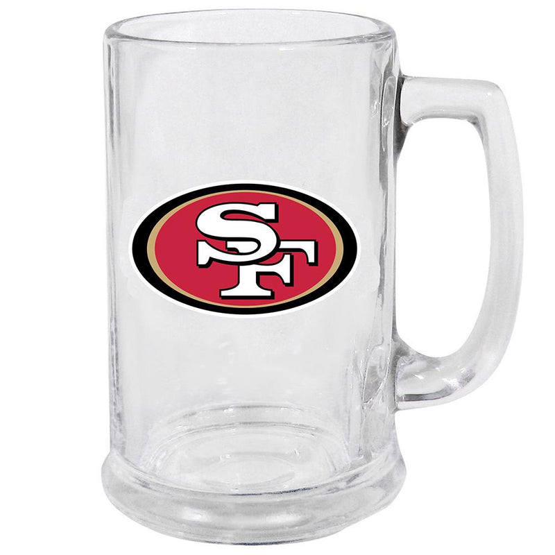 15oz Decal Glass Stein | San Francisco 49ers NFL, OldProduct, San Francisco 49ers, SFF 888966798052 $13