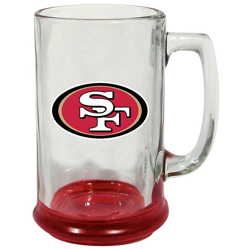 15oz Highlight Decal Glass Stein | San Francisco 49ers NFL, OldProduct, San Francisco 49ers, SFF 888966798069 $14