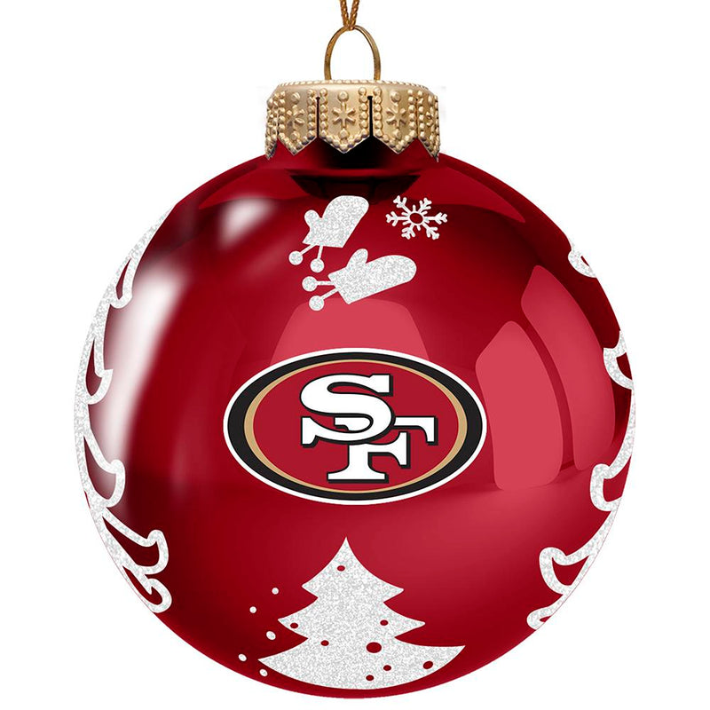 3in Glass Christmas Tree Ornament 49ers
NFL, OldProduct, San Francisco 49ers, SFF
The Memory Company