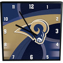 12 Inch Square Carbon Fiber Clock | St Louis Rams NFL, OldProduct, SLR 687746321233 $25