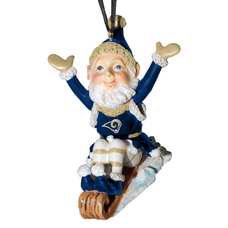 Elf On Sled Ornament | St Louis Rams
NFL, OldProduct, SLR
The Memory Company
