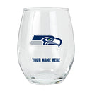 15oz Personalized Stemless Glass | Seattle Seahawks