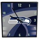 12 Inch Square Carbon Fiber Clock | Seattle Seahawks NFL, OldProduct, Seattle Seahawks, SSH 687746321240 $25