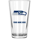 17oz Personalized Pint Glass | Seattle Seahawks