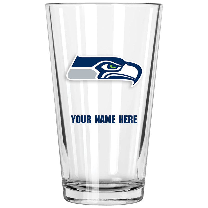 17oz Personalized Pint Glass | Seattle Seahawks