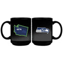15oz Black Mug State of Mind | Seattle Seahawks NFL, OldProduct, Seattle Seahawks, SSH 888966401518 $13