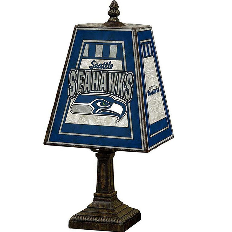 14 Inch Art Glass Table Lamp | Seattle Seahawks CurrentProduct, Home & Office_category_All, Home & Office_category_Lighting, NFL, Seattle Seahawks, SSH 687746301327 $98.99