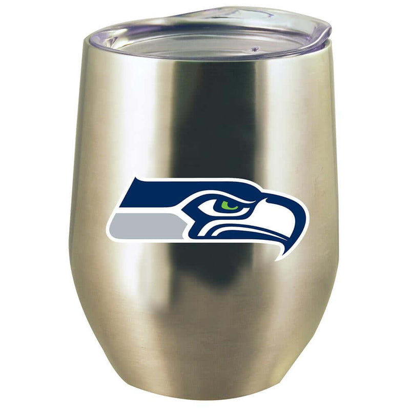 12oz Stainless Steel Stemless Tumbler w/Lid | Seattle Seahawks CurrentProduct, Drinkware_category_All, NFL, Seattle Seahawks, SSH 888966599826 $21.99