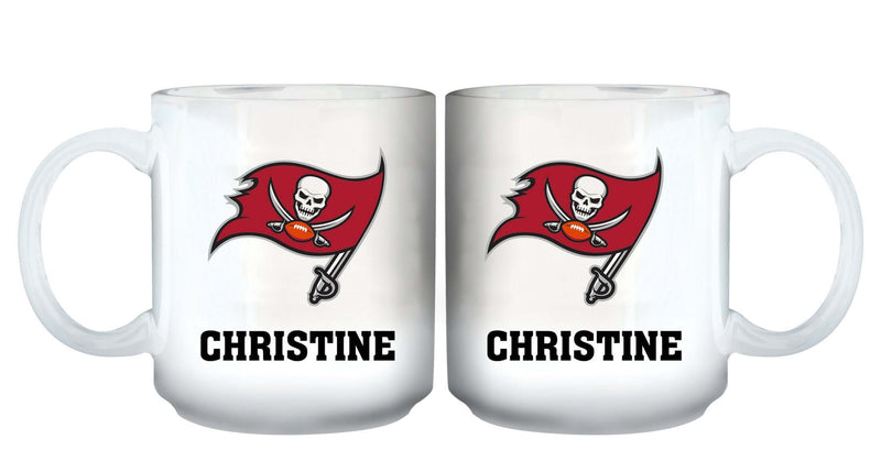 11oz White Personalized Ceramic Mug | Tampa Bay Buccaneers CurrentProduct, Custom Drinkware, Drinkware_category_All, Gift Ideas, NFL, Personalization, Personalized_Personalized, Tampa Bay Buccaneers, TBB 194207442470 $20.11